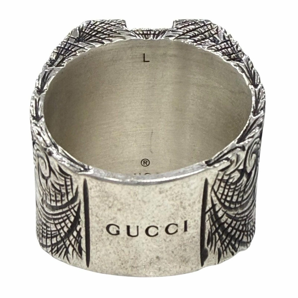Gucci Arabesque Alphabet Letter Ring Silver-l Weight — view 3