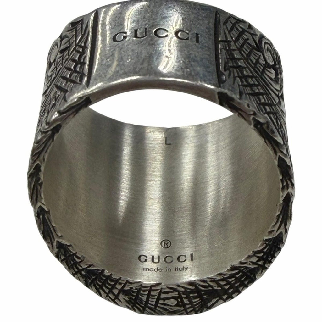 Gucci Arabesque Alphabet Letter Ring Silver-l Weight — view 5