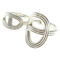Hermes Chaine D'ancre Double Finger Ring Silver 51