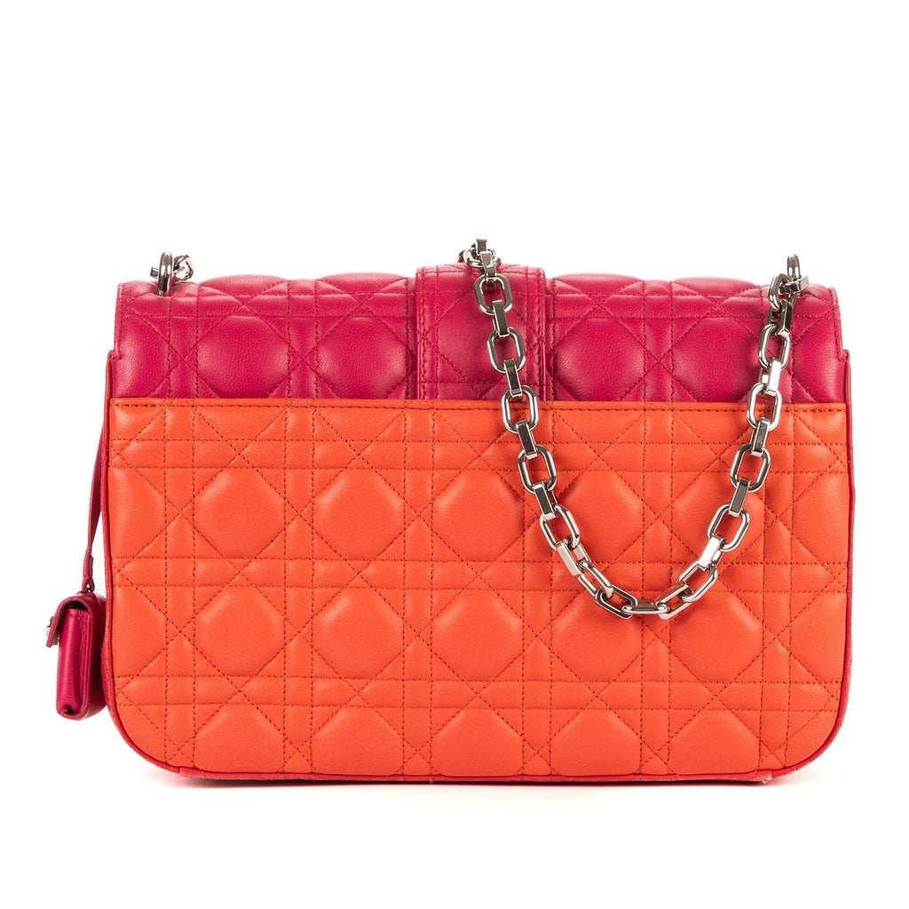 Dior Miss Pink Orange Red Cannage Quilt Shoulder Bag Orange. — view 5