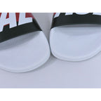 Gucci Palace Logo Sherry Line Sandals 39 Rubber White Khaki Red — view 3