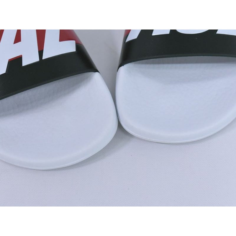Gucci Palace Logo Sherry Line Sandals 39 Rubber White Khaki Red — view 3