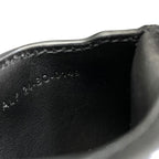 Christian Dior Saddle Pouch Mini Accessories Coin Case Fold Logo Leather Black — view 5