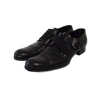 Louis Vuitton Business Shoes Dress Leather Logo Belt 8 Black