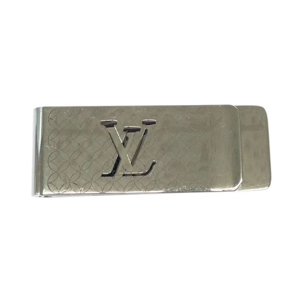 Louis Vuitton Bill Clip Silver Steel Money Shoulder Bag