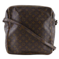 Louis Vuitton Malso Vintage Monogram Canvas Brown Shoulder Bag