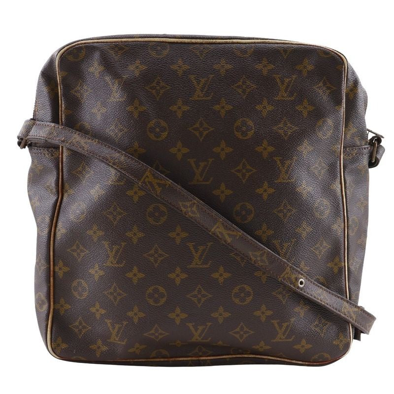 Louis Vuitton Malso Vintage Monogram Canvas Brown Shoulder Bag