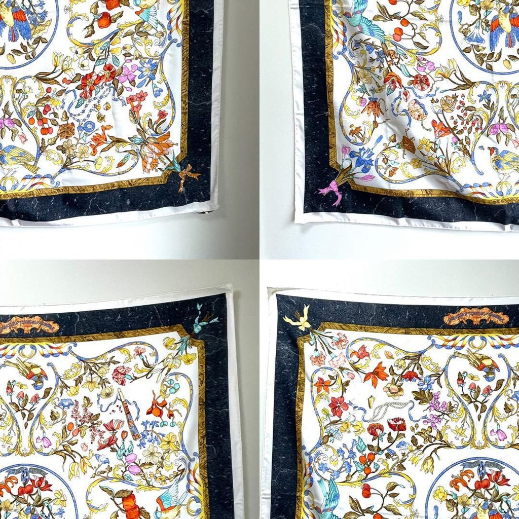 Hermes Scarf Carre 90 Oriental Stone and Western Stonework Silk — view 2