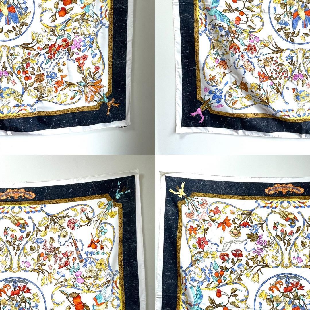 Hermes Scarf Carre 90 Oriental Stone and Western Stonework Silk — view 2
