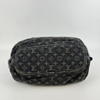 Louis Vuitton Monogram Slightly Shoulder Bag Denim Black Vintage — view 6