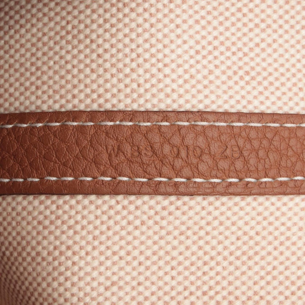 Hermes Tote Garden Party TGM Ecru Gold Canvas Leather Ivory Brown — view 5
