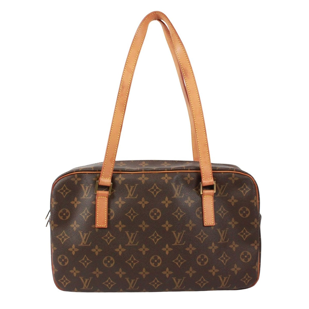 Louis Vuitton Cite GM Monogram Leather Brown Shoulder Bag Gold — view 3