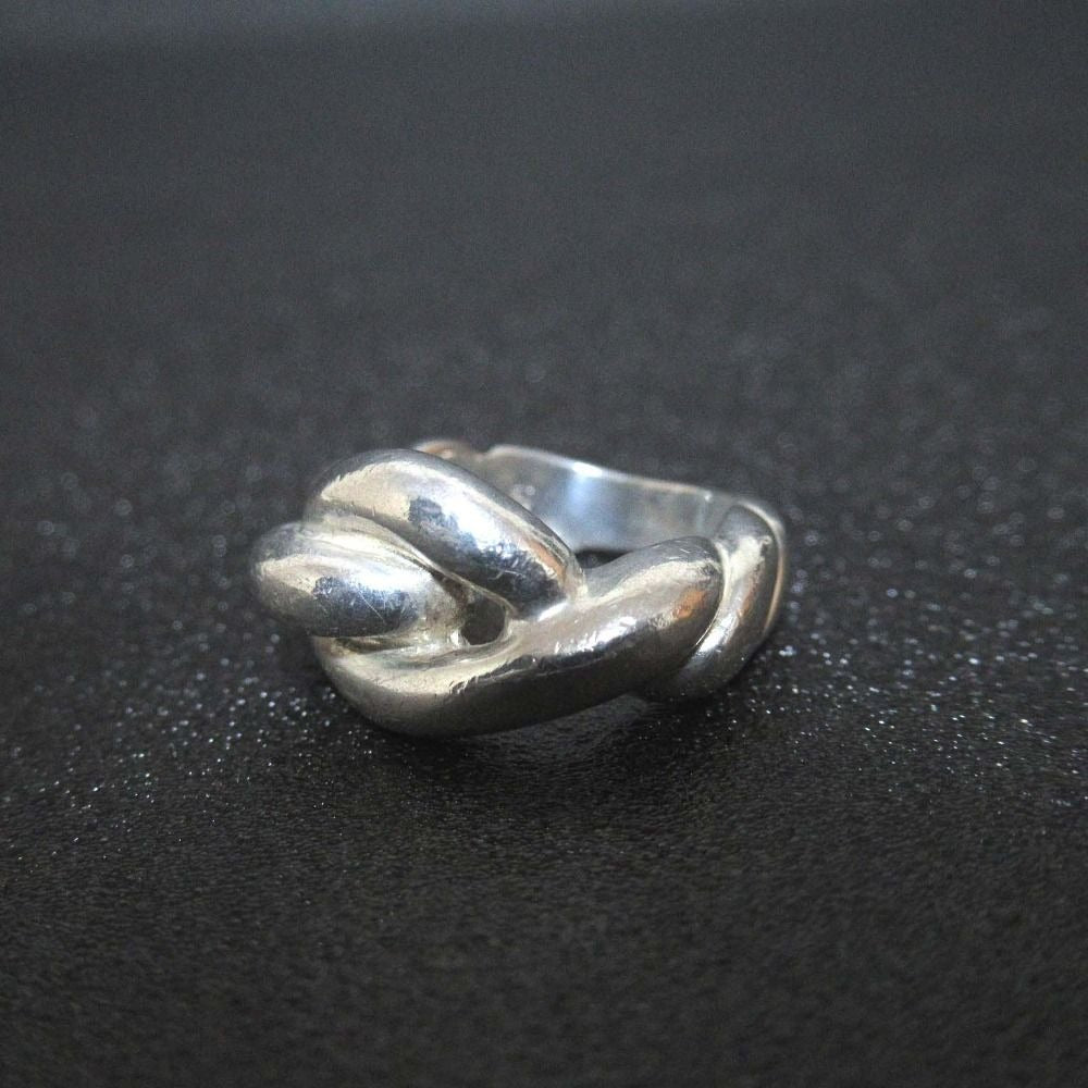 Hermes Vintage Torsade Ring Silver