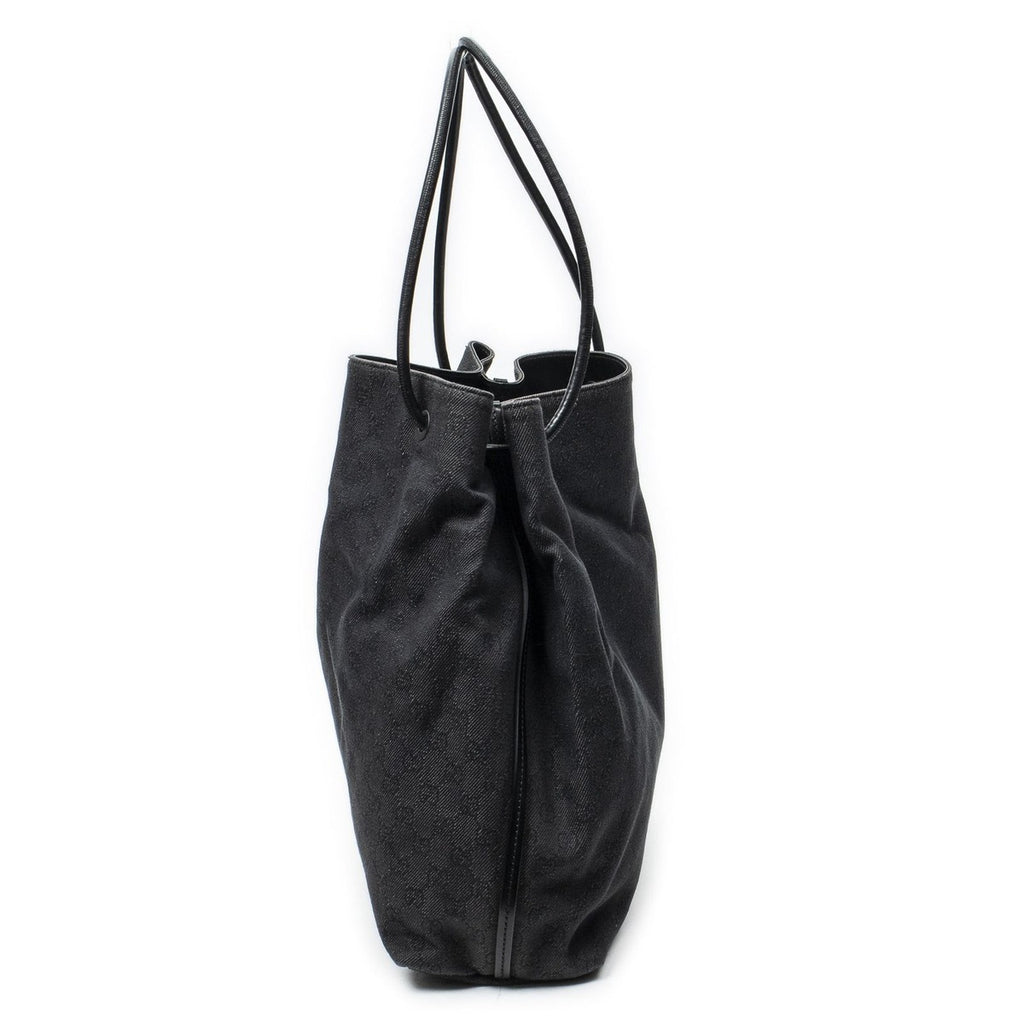 Gucci Radio Punto Black GG Denim Canvas Jeans — view 3
