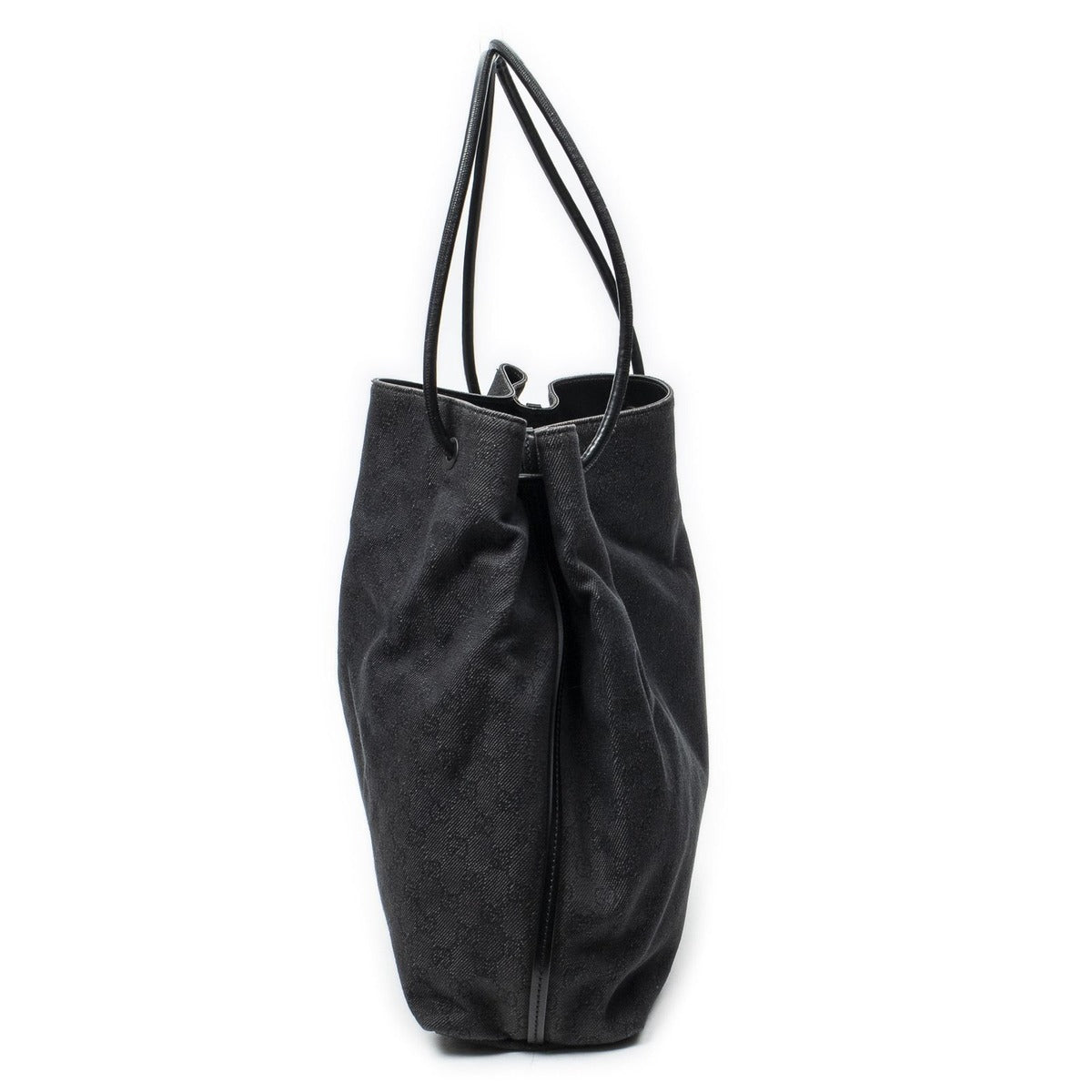 Gucci Radio Punto Black GG Denim Canvas Jeans — view 3