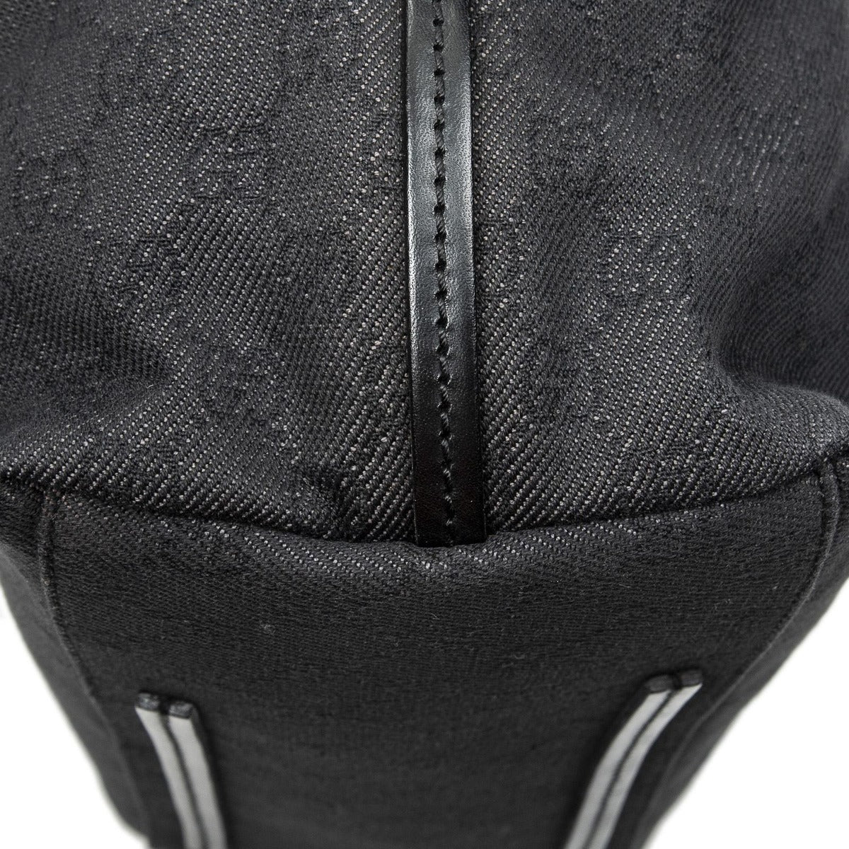 Gucci Radio Punto Black GG Denim Canvas Jeans — view 7