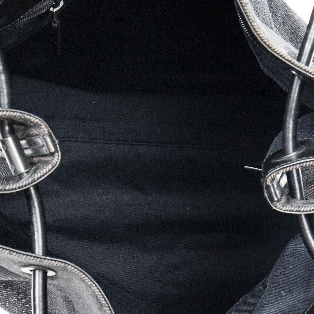 Gucci Radio Punto Black GG Denim Canvas Jeans — view 9