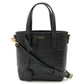 Saint Laurent Paris YSL Mini Toy Shopping 2-Way Shoulder Bag Croco