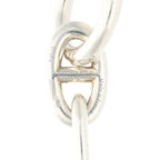 Hermes Chaine Dancre TGM Silver Bracelet 10 Link — view 4