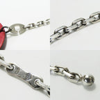 Hermes Bag Charm Animal Cow Leather Silver 925 Red Small 2009 Accessories — view 9