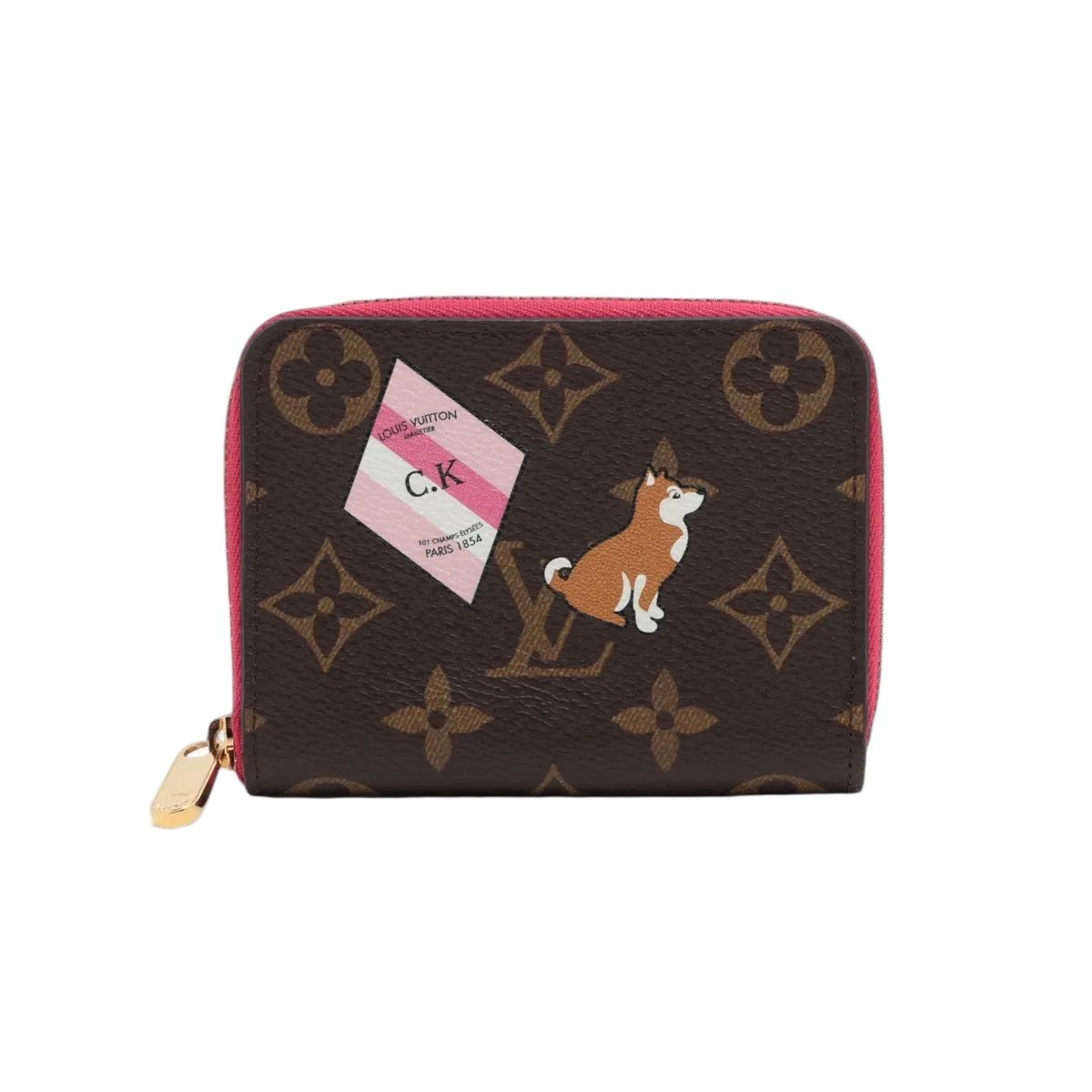 Louis Vuitton Monogram Zippy Coin Purse Leather Case