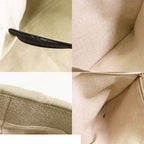 Chanel Deauville MM Beige Gold Canvas Leather 2-Way Shoulder Bag — view 7