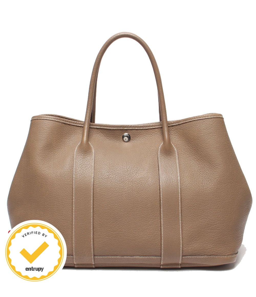Hermes Tote Silver Garden Party PM