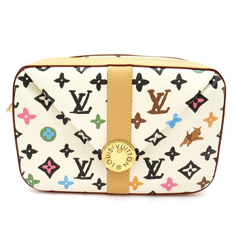 Louis Vuitton Envelope Messenger Monogram Kuragi Bag Vanilla Beauty