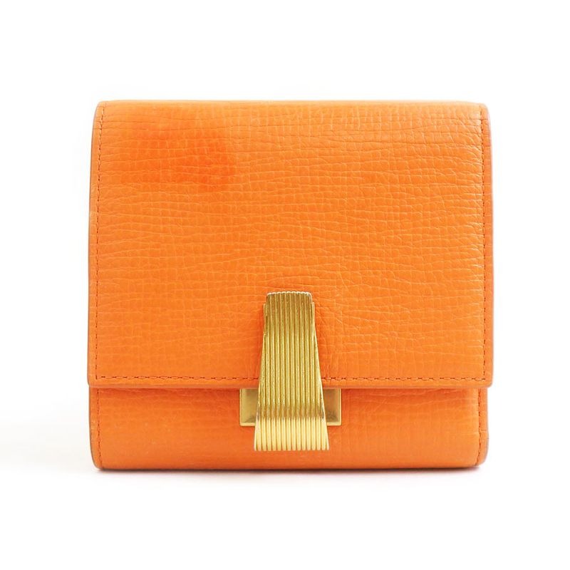 Bottega Veneta Bifold Orange Wallet