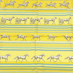 Hermes Silk Carre 90 Sequences Scarf Yellow — view 7