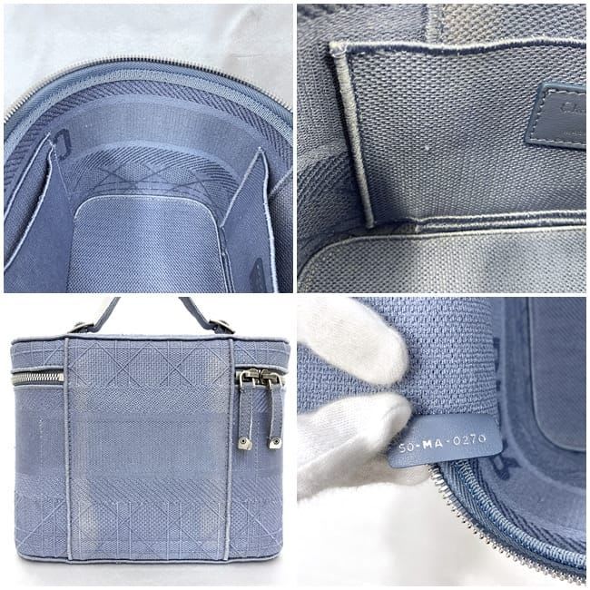 Christian Dior Handbag Vanity Bag Light Blue — view 8