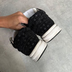 Chanel Coco Mark Sneakers Suede Mesh Logo Black White 38 — view 6