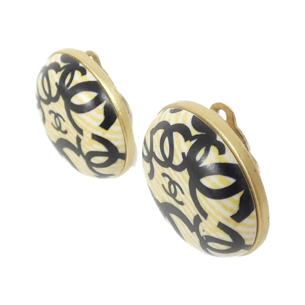 Chanel Vintage Earrings Black — view 2