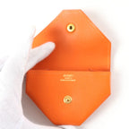 Hermes Levain Quatre Vau Galiva Gold Series Coin Case Orange — view 6