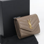 Saint Laurent Multifold Wallet Monogram Trifold Calf