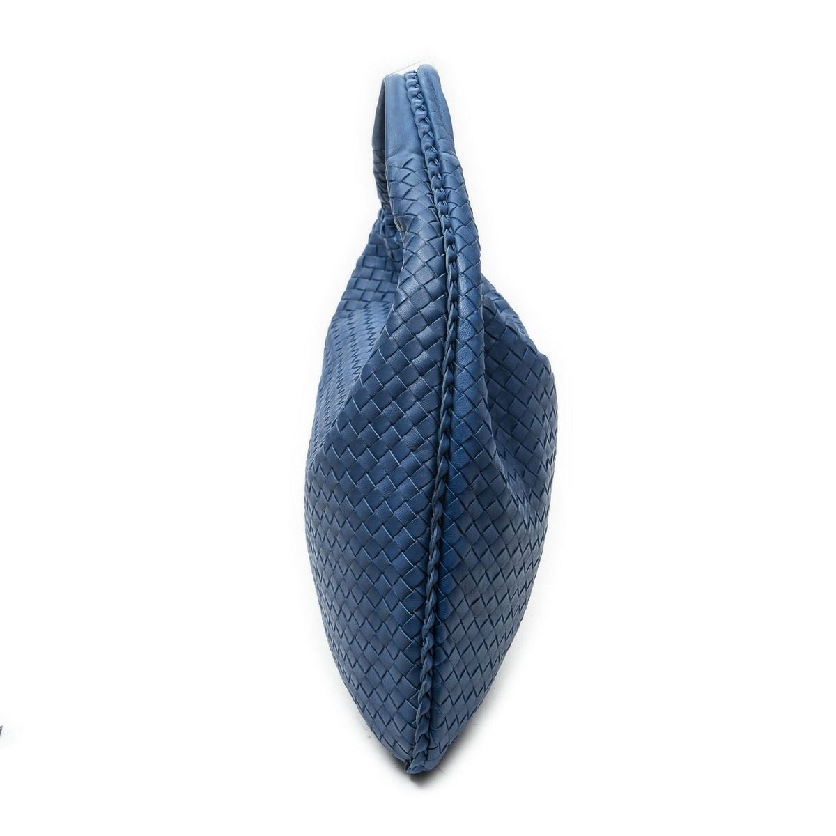 Bottega Veneta Large Hobo Blue Intrecciato Leather — view 3