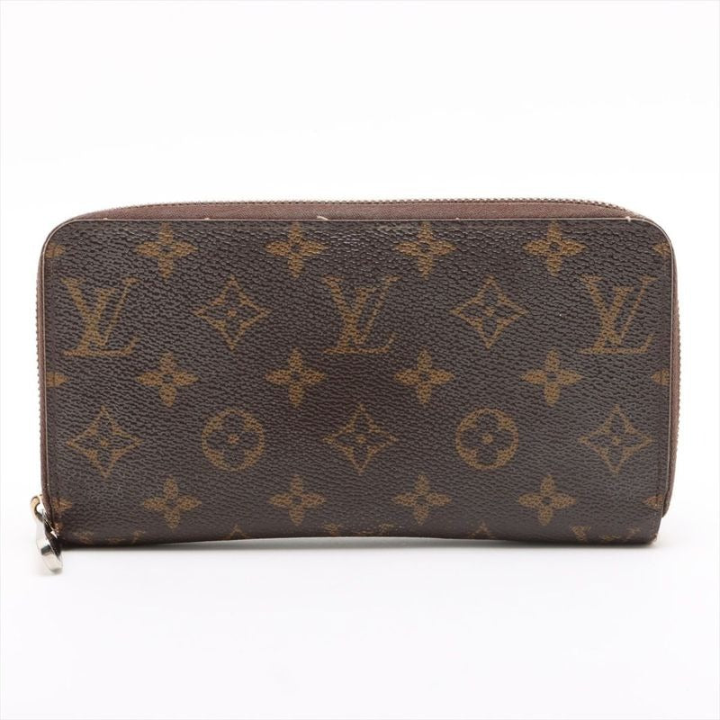 Louis Vuitton Monogram Zippy Wallet Round Zip Long Brown