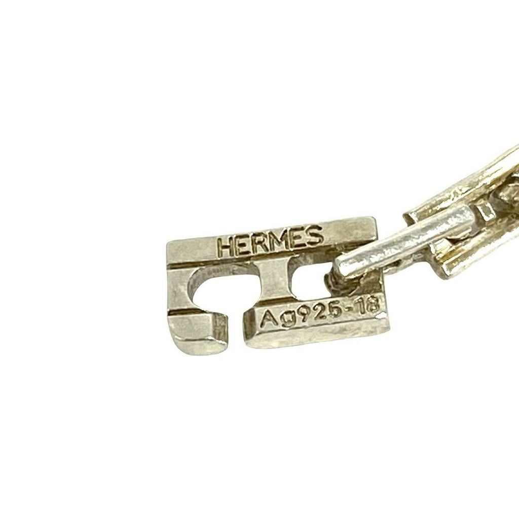 Hermes PM Chain Bracelet Bangle Silver — view 3