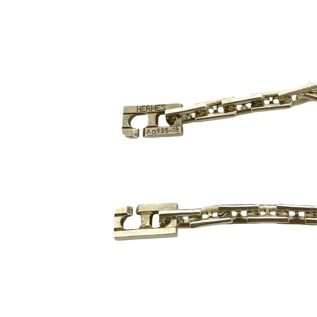 Hermes PM Chain Bracelet Bangle Silver — view 4