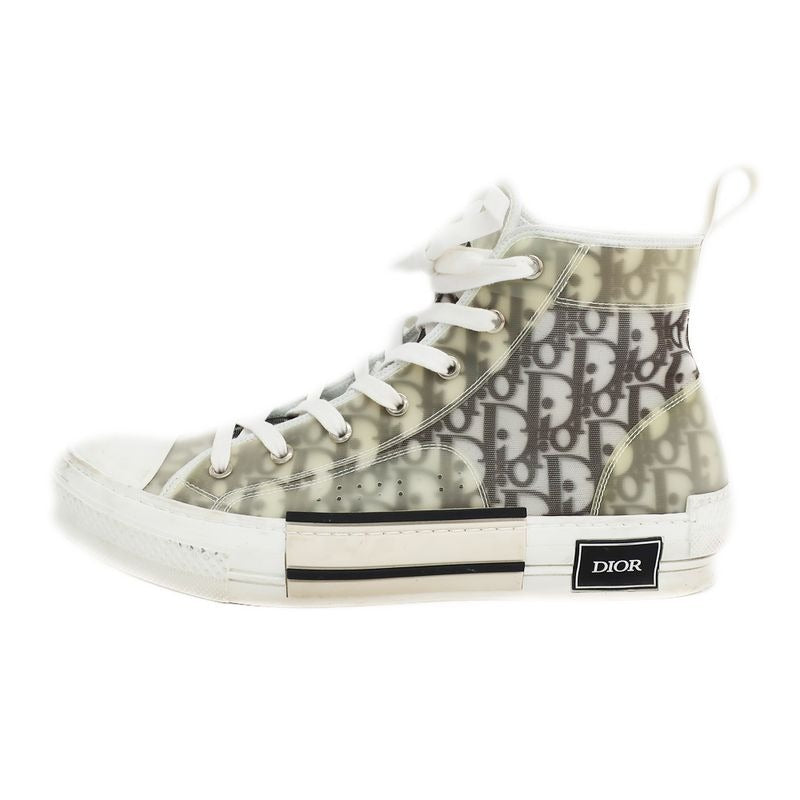 Dior Sneakers High Cut Oblique White Size 43