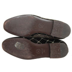 Chanel Quilted Stitch Velor Opera Shoes Slip-on Dark Brown — view 6