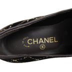 Chanel Quilted Stitch Velor Opera Shoes Slip-on Dark Brown — view 8
