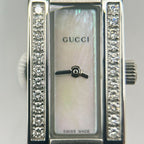 Gucci Watch Quartz Stainless Steel Diamond Shell SS Silver Polished — view 7