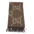 Gucci Scarf Wool Brown
