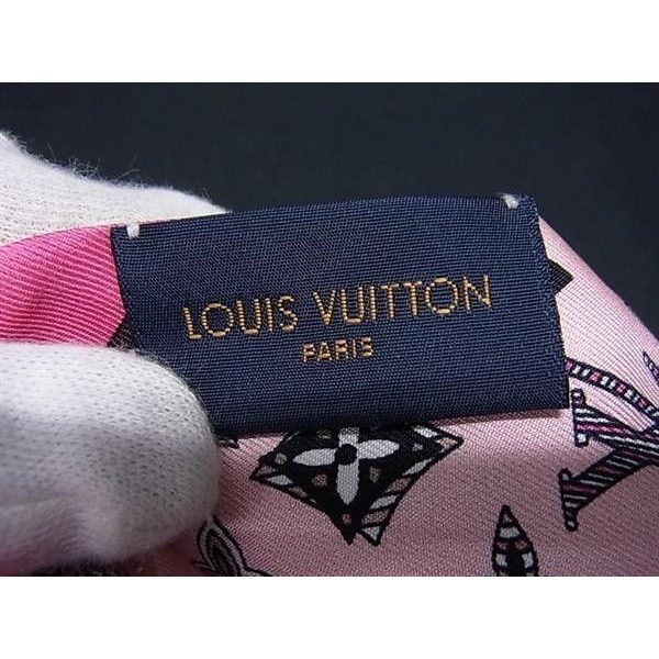 Louis Vuitton Ribbon Scarf Bandeau BB Innocence Swan Multicolor Silk — view 4