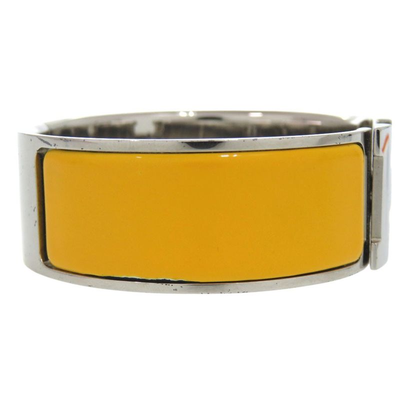 Hermes Clic Clac H GM Bracelet Metal Enamel Yellow 1200 — view 4