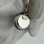 Chanel CC Logo Earrings Silver Vintage — view 3