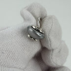 Chanel CC Logo Earrings Silver Vintage — view 7
