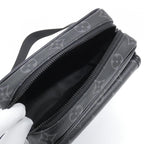 Louis Vuitton Monogram Eclipse Getaway Shoulder Bag Black — view 6