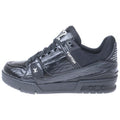 Louis Vuitton LV Trainers Epi Patent Leather Low Cut Sneakers Black